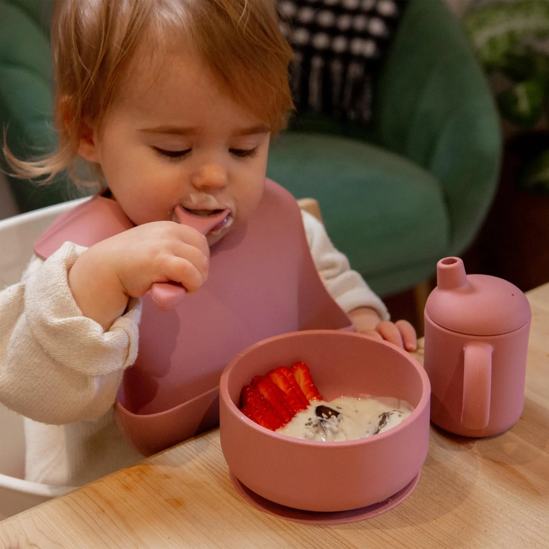 Silicone Baby Suction Bowl with Lid - By Tiny Dining