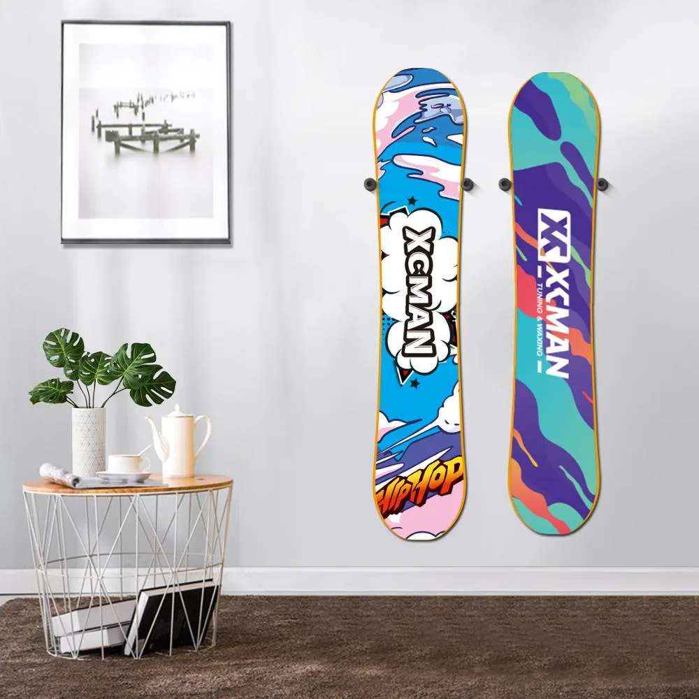 Snowboard Wall Mount Bullet Display Hanger Racks, Indoor Snowboard Storage - 4pcs