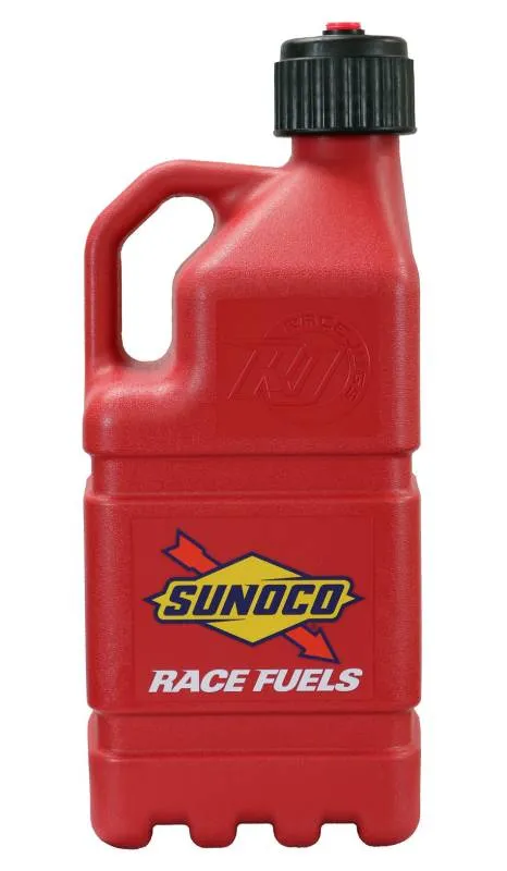 Sunoco Gen 3 5 Gallon Utility Jug - O-Ring Seal Cap - Screw-On Vent - Square - Red