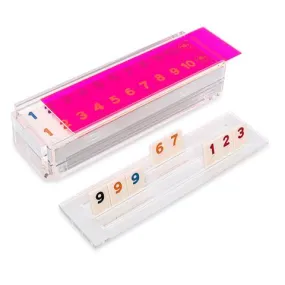 The Pink Acrylic Rummy Set