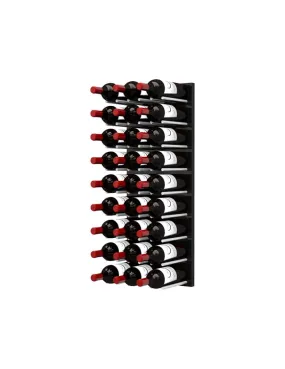 Ultra Wine Racks - Fusion Straight Cork Out Wine Wall Black Acrylic (4 Foot)