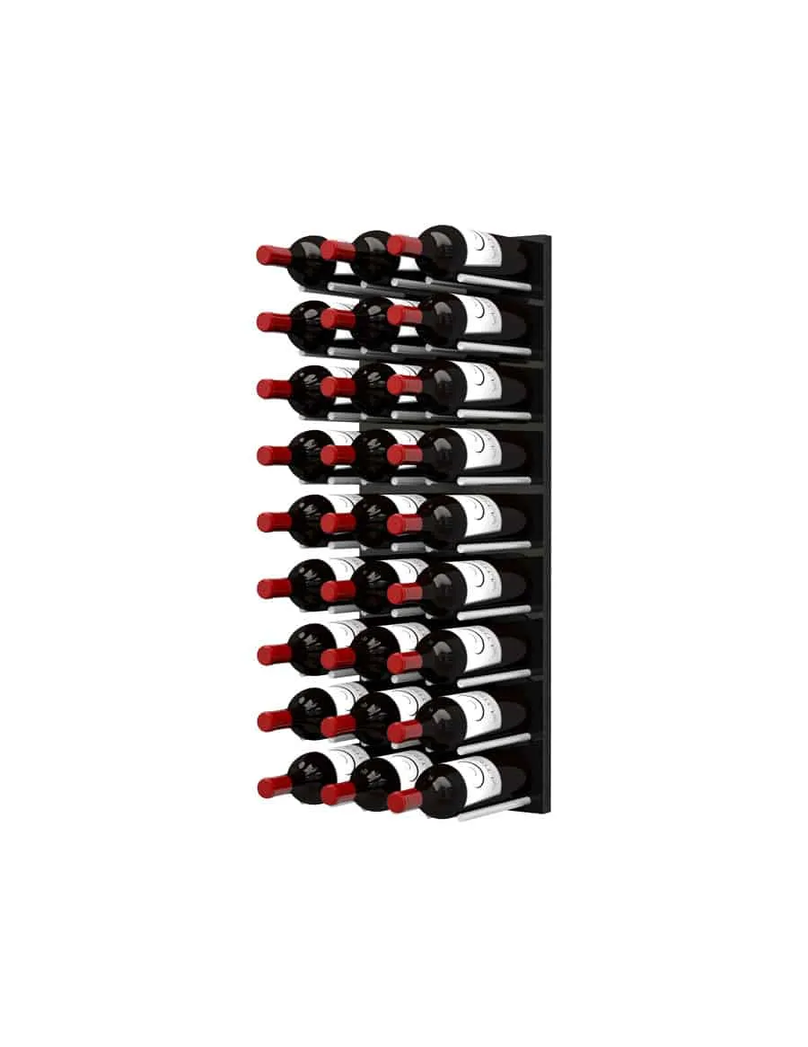 Ultra Wine Racks - Fusion Straight Cork Out Wine Wall Black Acrylic (4 Foot)