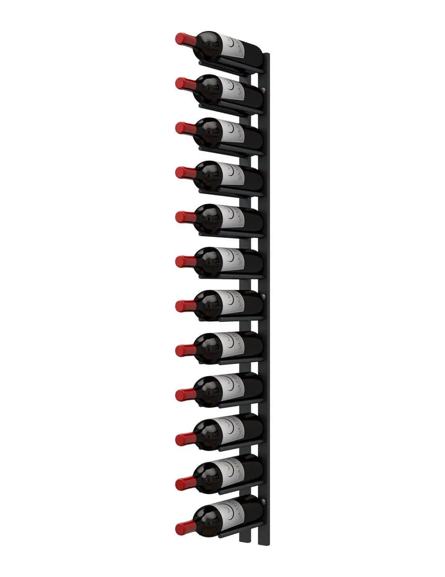 Ultra Wine Racks Straight Wall Rails - 4FT Metal Wine Racks (12 Bottles)