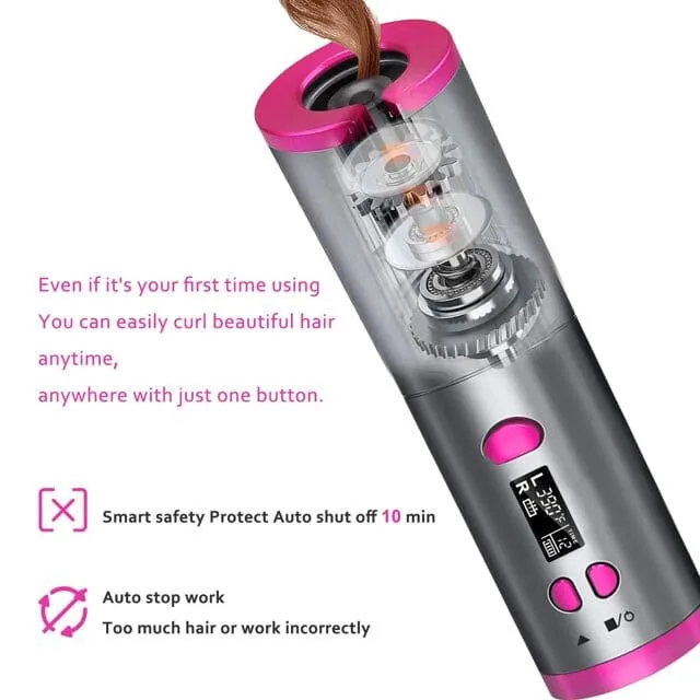 Unbound Cordless Automatic Hair Curler