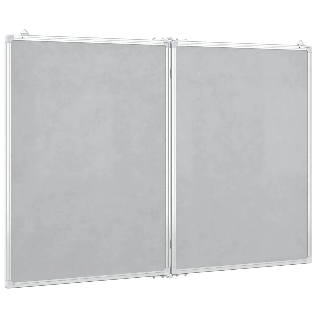 vidaXL Magnetic Whiteboard Foldable 120x100x1.7 cm Aluminium