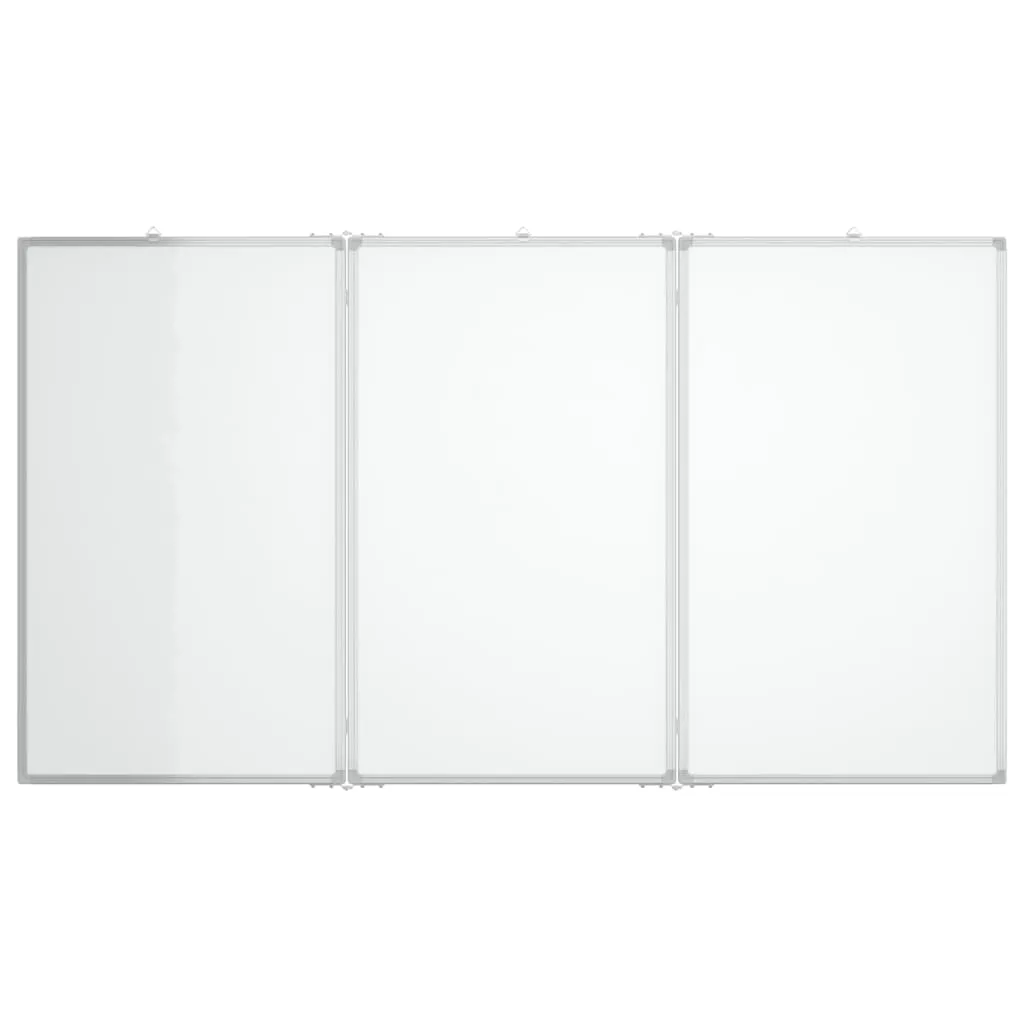 vidaXL Magnetic Whiteboard Foldable 120x80x1.7 cm Aluminium