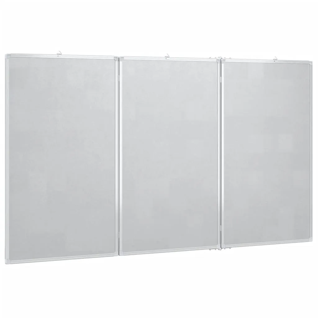 vidaXL Magnetic Whiteboard Foldable 120x80x1.7 cm Aluminium