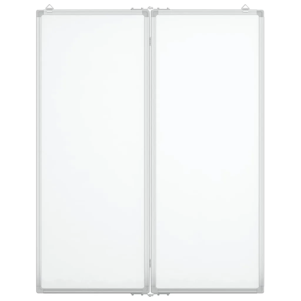 vidaXL Magnetic Whiteboard Foldable 80x100x1.7 cm Aluminium