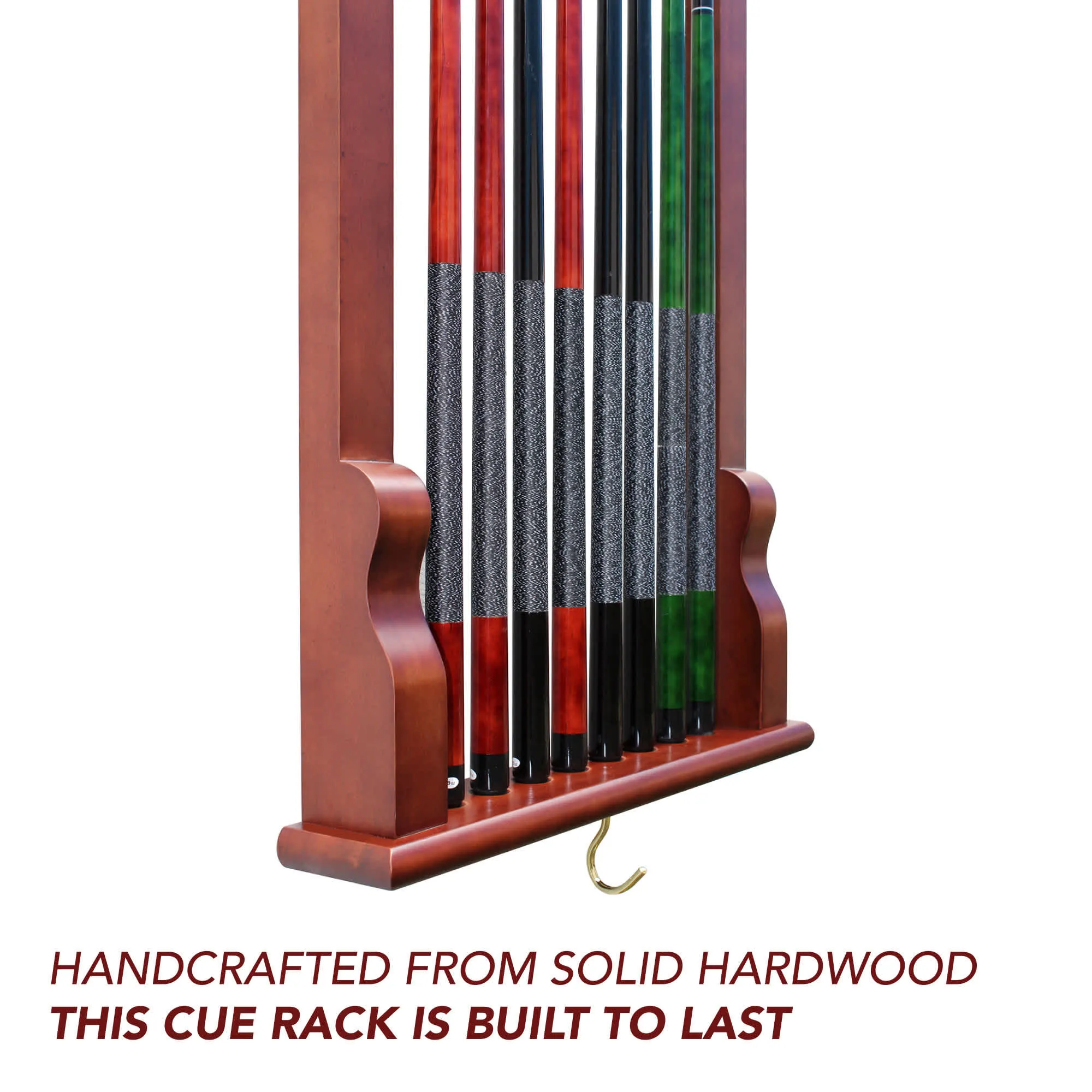 Vintage Wall Billiard Cue Rack