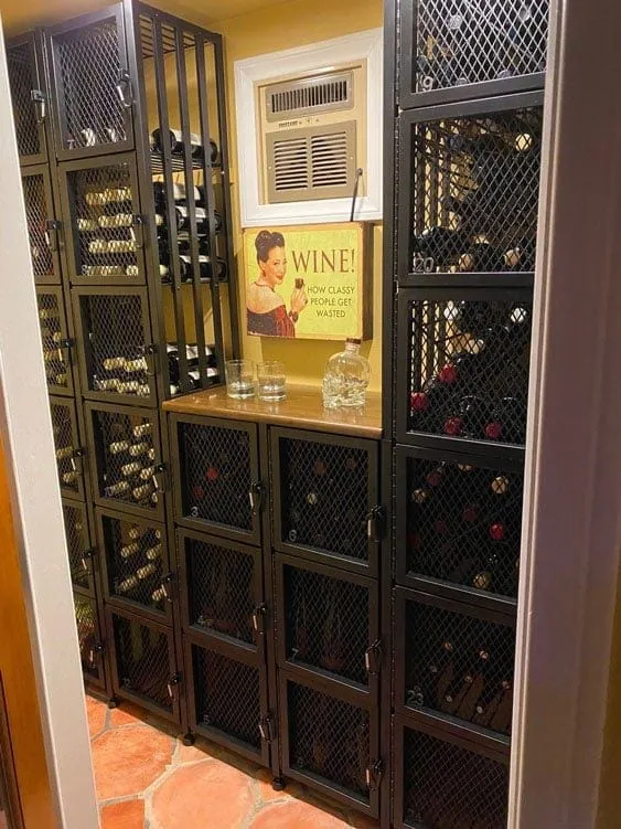 VintageView Case & Crate 192 Bottles/3 Extensions Freestanding Wine Locker 3 Kit CC2-Locker-S4-K