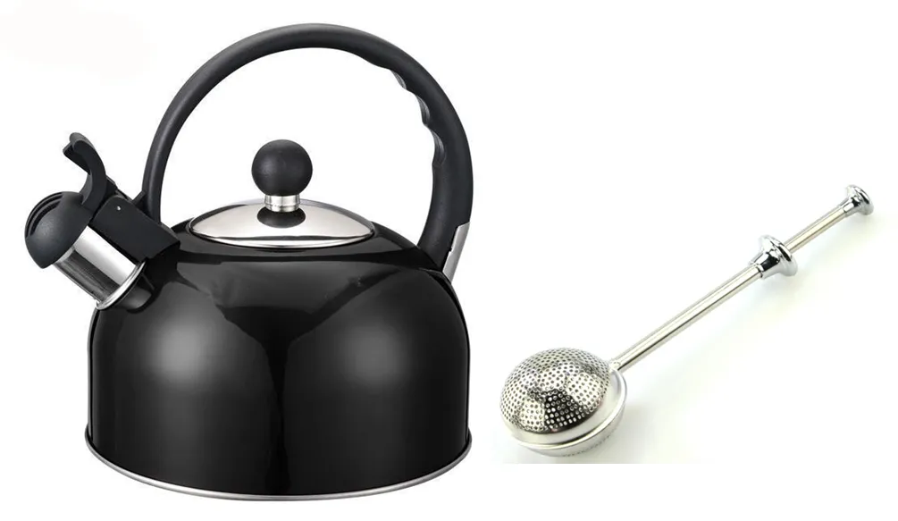 Whistling Kettle For Gas Stove Stainless Steel Kettle with Tea infuser combo