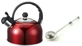 Whistling Kettle For Gas Stove Stainless Steel Kettle with Tea infuser combo